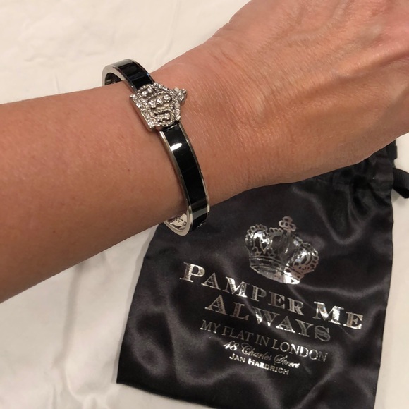 My Flat in London Jewelry - My Flat In London Black enamel bracelet